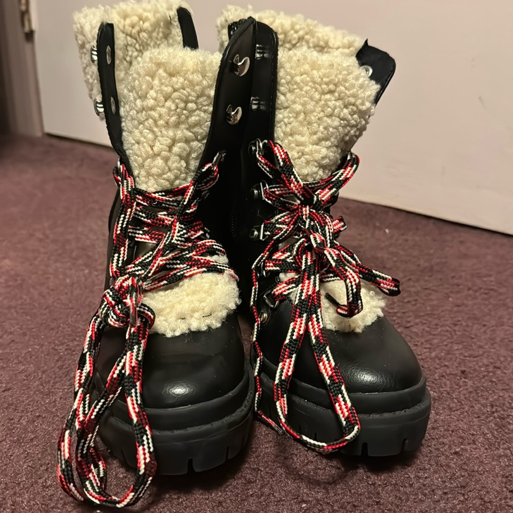 Tie-up heel boots from Target